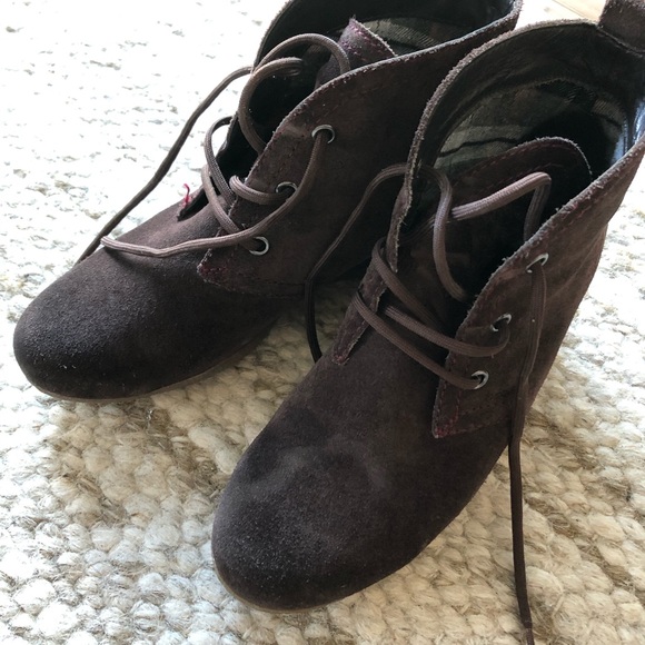 🤎HOST PICK🤎NEW Suede wedge shoes - Picture 1 of 7